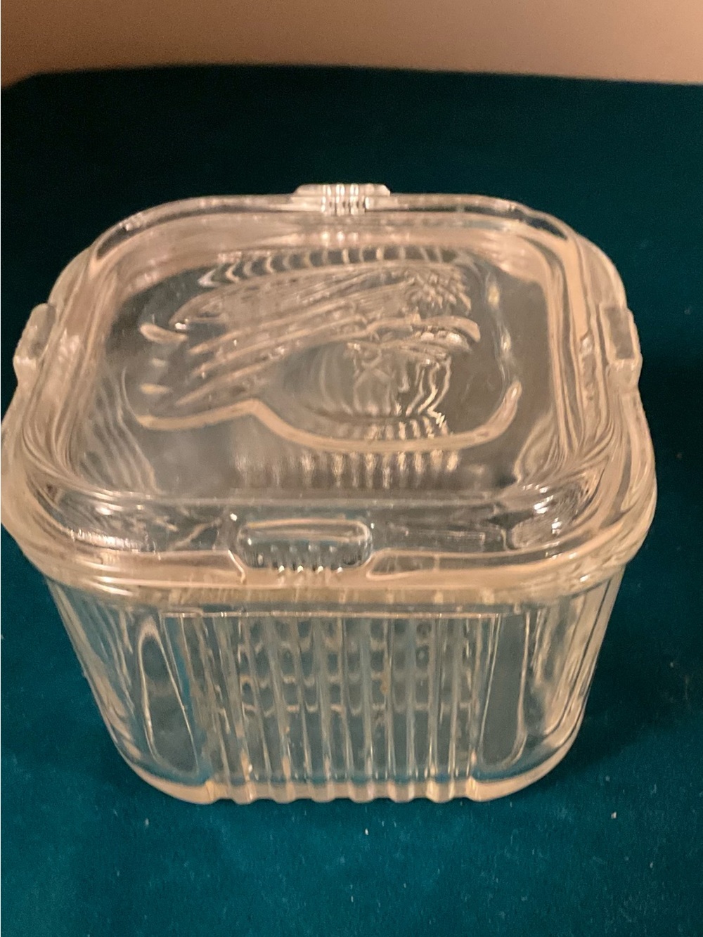 Vintage 1950s Federal Glass refrigerator dishes
